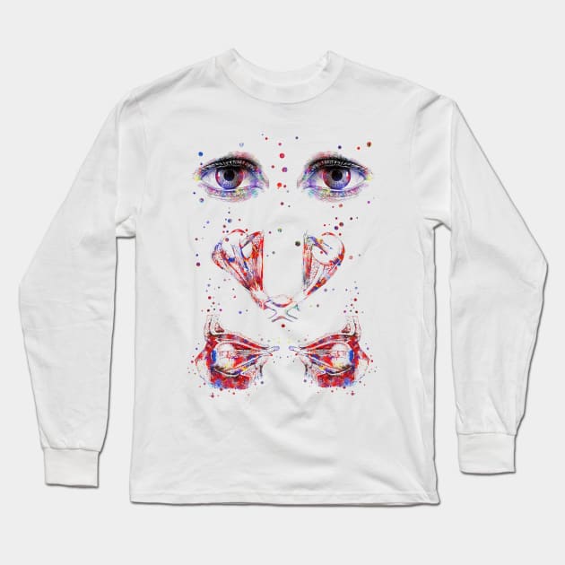 Human eye Long Sleeve T-Shirt by RosaliArt